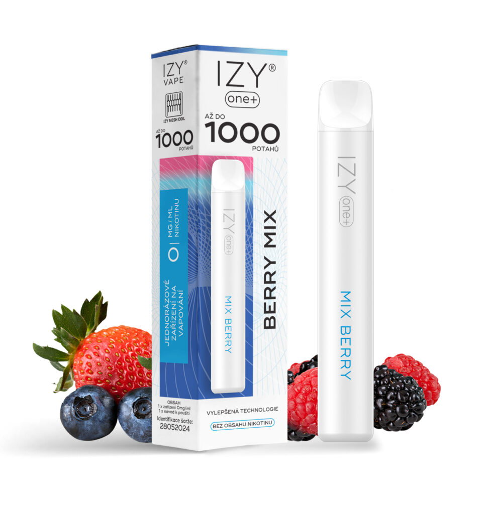 Levně IZY VAPE IZY VAPE ONE+ Berry Mix 0mg White 1bal