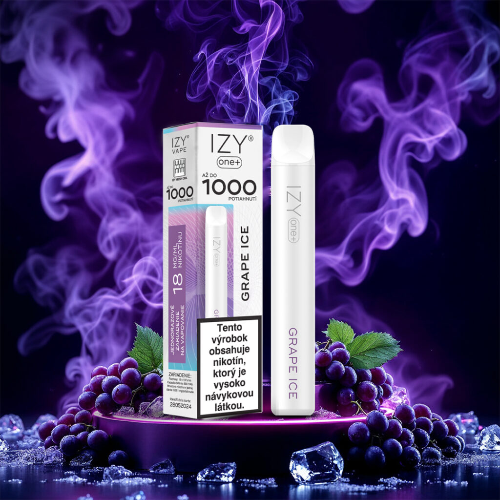 IZY VAPE ONE+ Grape Ice 18mg White 1bal